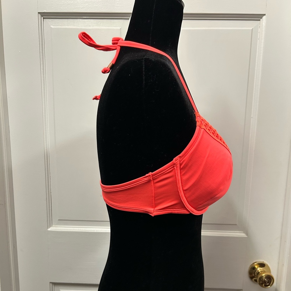 New Swimwear padded wire 36C H&M pink bikini bathing suit summer beach pool sun - Picture 9 of 9